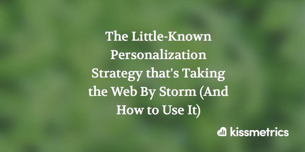 personalization strategy cover image