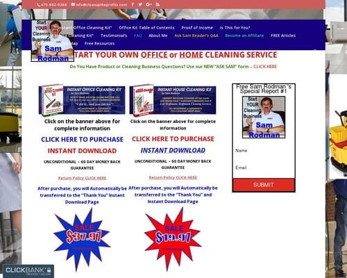 HOME - Sam Rodman's Start Your Own Office or Home Cleaning Business