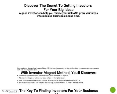 Investor Magnet Method (Closing Soon)
