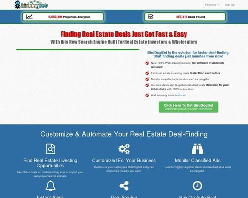 Birddogbot - Real Estate Deal-finding Solution For Investors