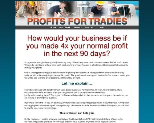 Profits For Tradies | Profits For Tradies