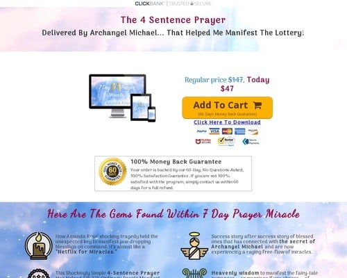 7 Day Prayer Miracle - 2019 New Spirituality Offer - High Epcs