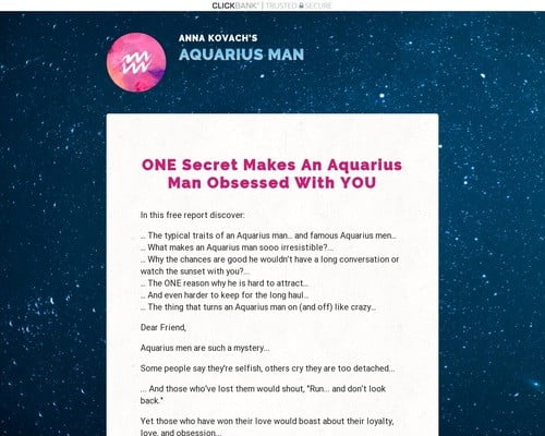 Aquarius Man Secrets — Put That Hot Aquarius Man Under Your Spell