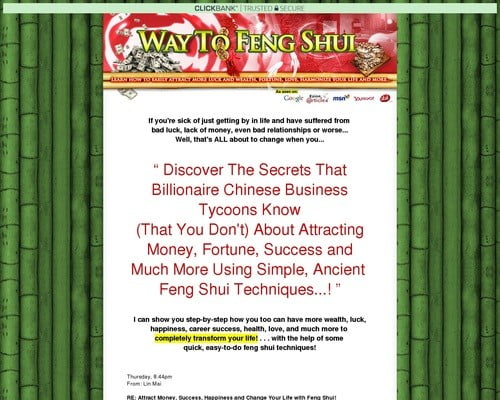 Feng Shui Secrets That Will Change Your life! Learn how to live the life you want...