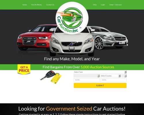 Government Seized Car Auctions - CarAuctionInc.com