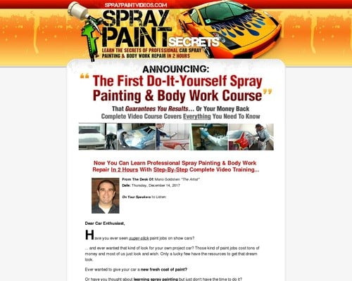 SprayPaintVideos® - How To Spray Paint Your Car - Auto Painting & Bodywork Repair