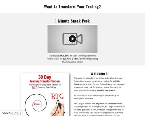 Trading Transformation — 30 Day Trading Transformation