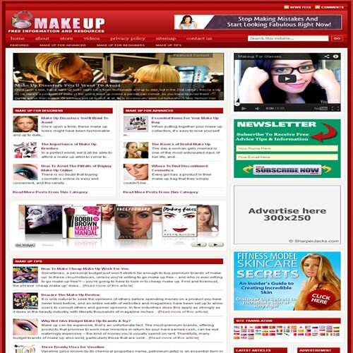 Established 'MAKEUP COSMETICS' Website Turnkey Business (FREE HOSTING)