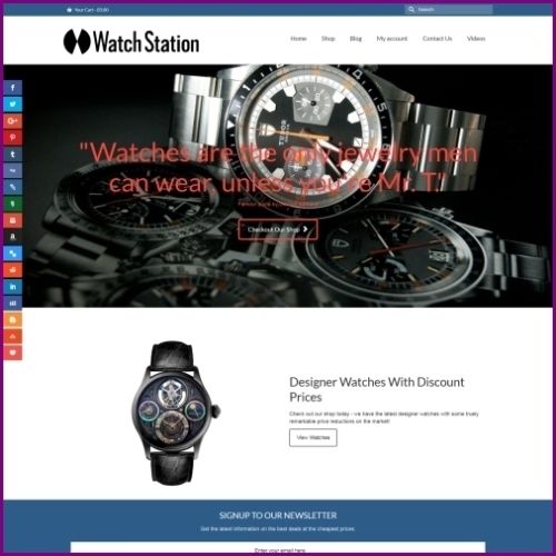 Fully Stocked Dropshipping DESIGNER WATCHES Website Business. "Secret Bonuses"