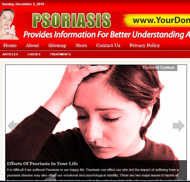 Great Psoriasis Store Website Free Installation + Free Hosting