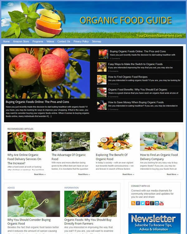 Organic Food Website