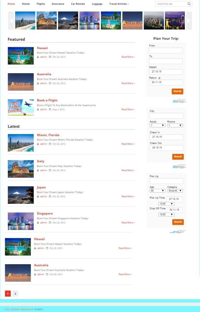 TRAVEL BOOKING WEBSITE BUSINESS FOR SALE! MOBILE FRIENDLY! TARGETED SEO CONTENT