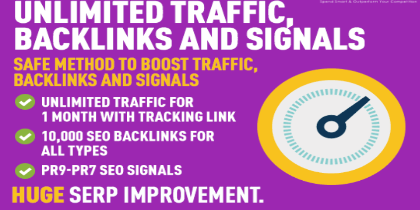 UNLIMITED traffic with 1000 Backlinks and Signals