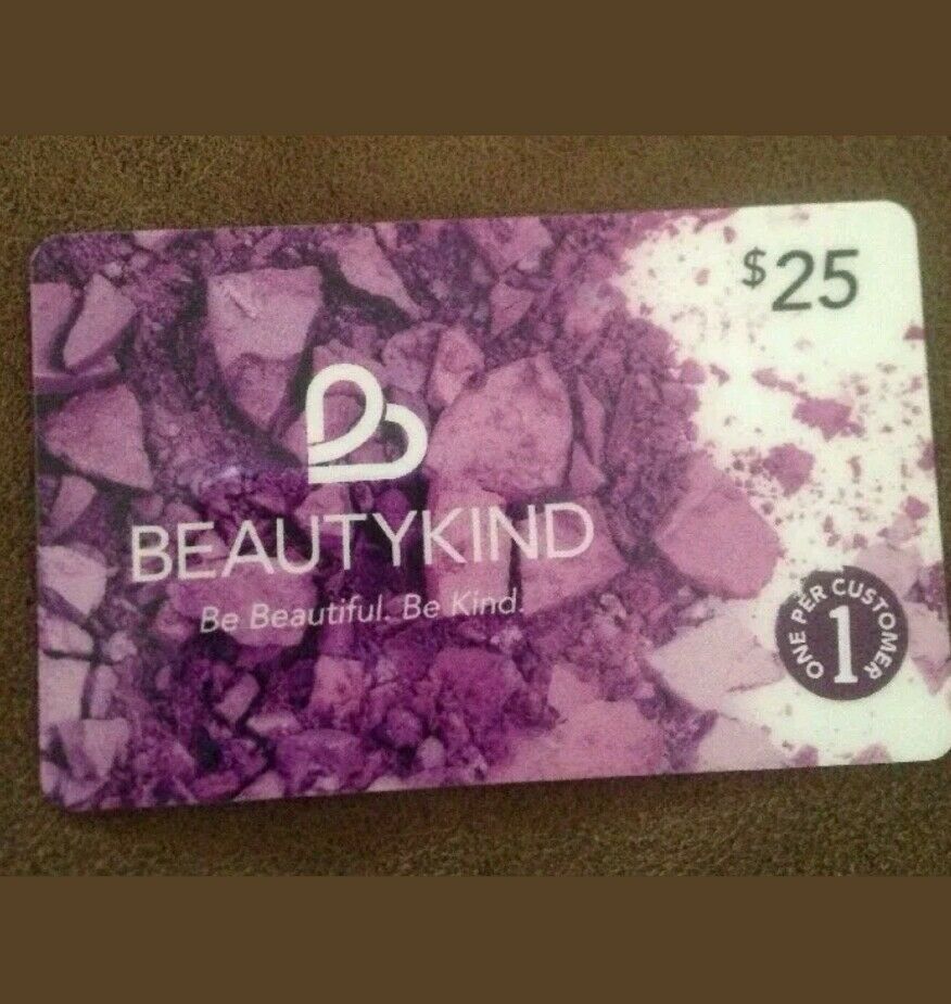 $25 GIFT CARDS FOR BEAUTYKIND MAKEUP HAIR SKIN WEBSITE New