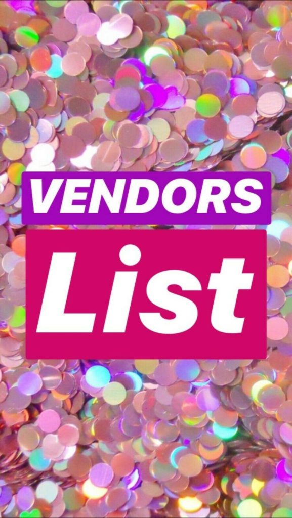 Boutique Vendors List