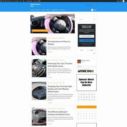 CAR ACCESSORIES STORE - Work From Home Affiliate Website Business + Domain