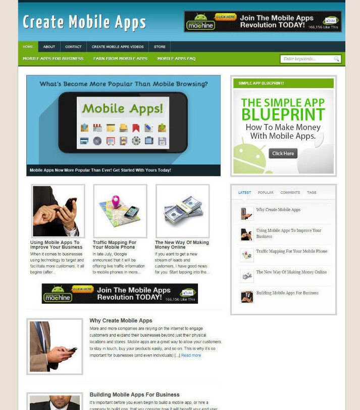 CREATE MOBILE APPS WEBSITE AFFILIATE STORE & BLOG WITH DOMAIN & HOSTING