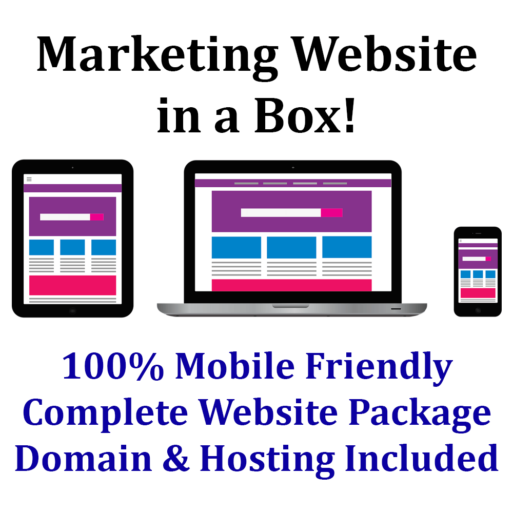 Complete Business Marketing Ready Website Hosting Domain Name Mobile Friendly