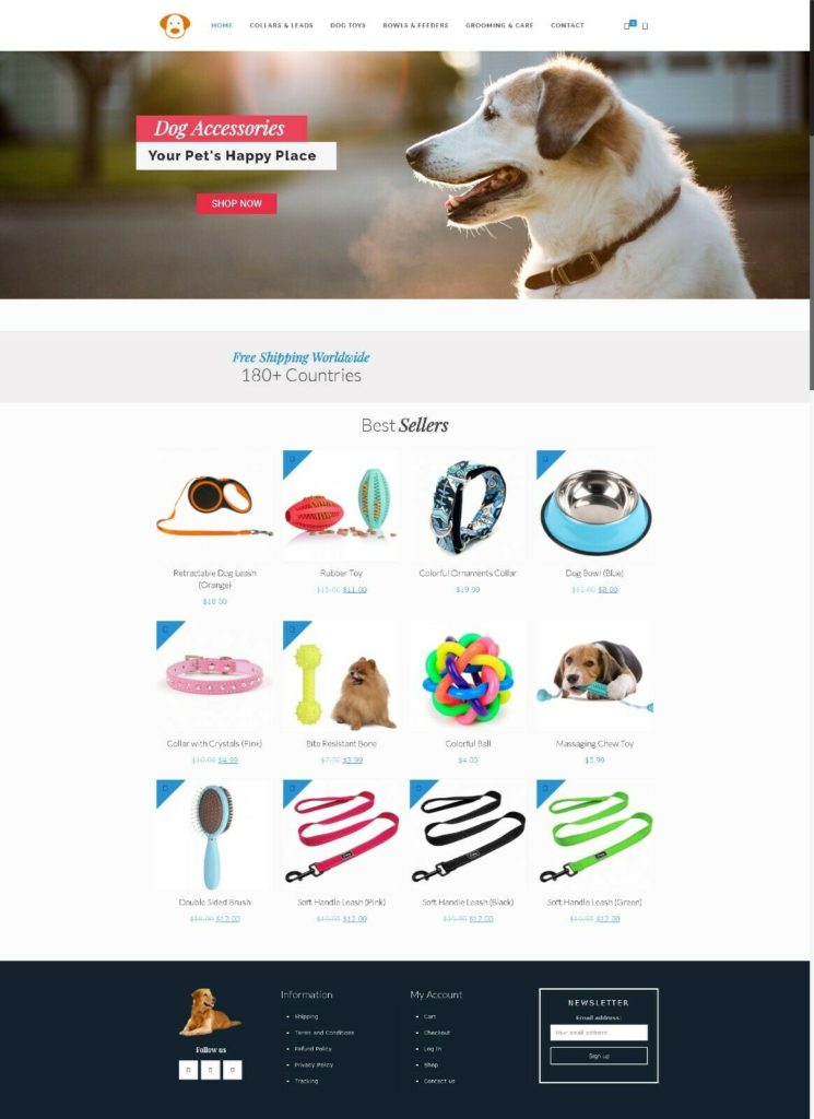 Dog Costumes Ecommerce Store + Hosting