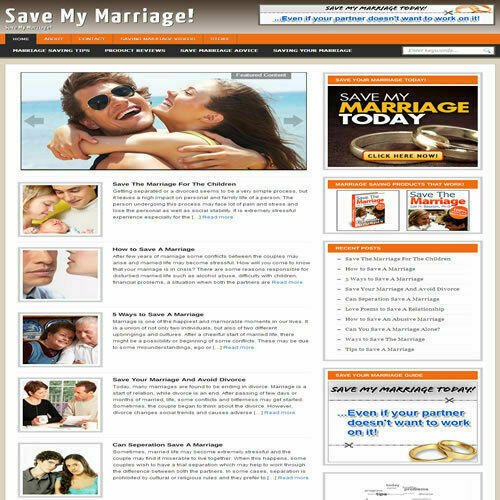 Established 'MARRIAGE ADVICE' Affiliate Website Turnkey Business (FREE HOSTING)