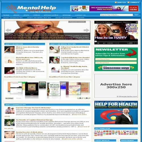 Established 'MENTAL HEALTH' Affiliate Website Turnkey Business (FREE HOSTING)