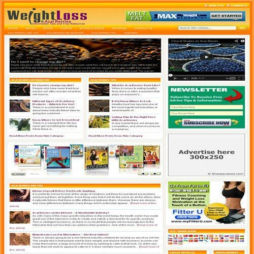 Established 'WEIGHT LOSS' Affiliate Website Turnkey Business (FREE HOSTING)