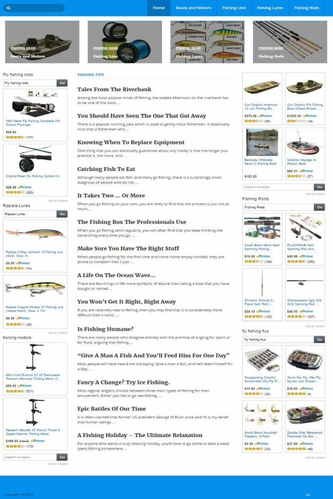 FISHING SHOP WEBSITE BUSINESS and DOMAIN FOR SALE! MOBILE FRIENDLY