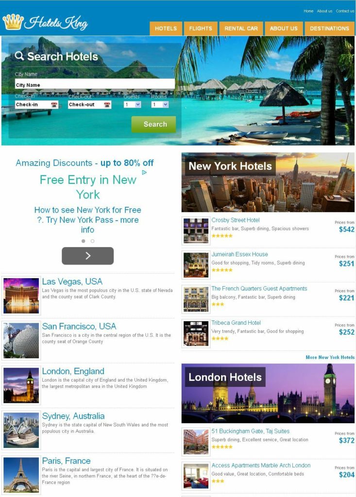 Fully Automated Hotel, Flight Booking Website - Make Money Online