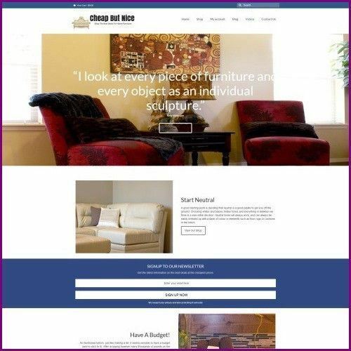 Fully Stocked Dropshipping HOME FURNITURE Website Business For Sale + Domain