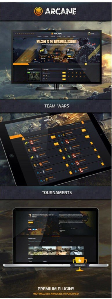 Gaming Tournament WebSite with Faceit/ESL like functions | Video Games