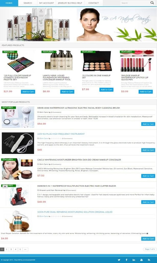 MAKEUP and BEAUTY SUPPLY SHOP WEBSITE FOR SALE! MOBILE FREINDLY WEBSITE