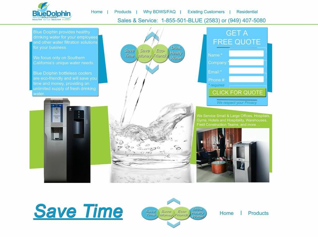 Mineral Water Web Design, Mineral Water Website Design