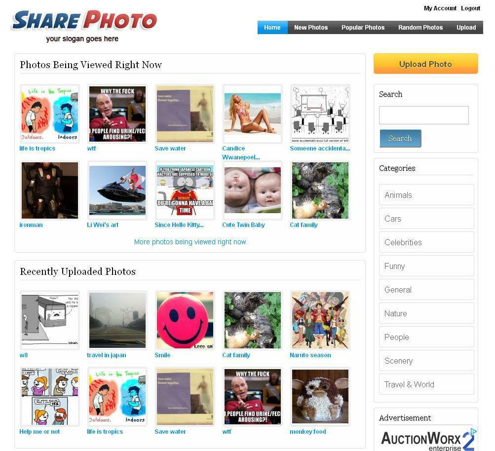 Photo Sharing Website - Free Installation + Hosting