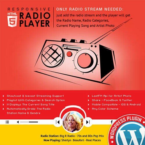 Radio Player ⭐ Shoutcast & Icecast ⭐ Plugin Wordpress ⭐ Lastest Version