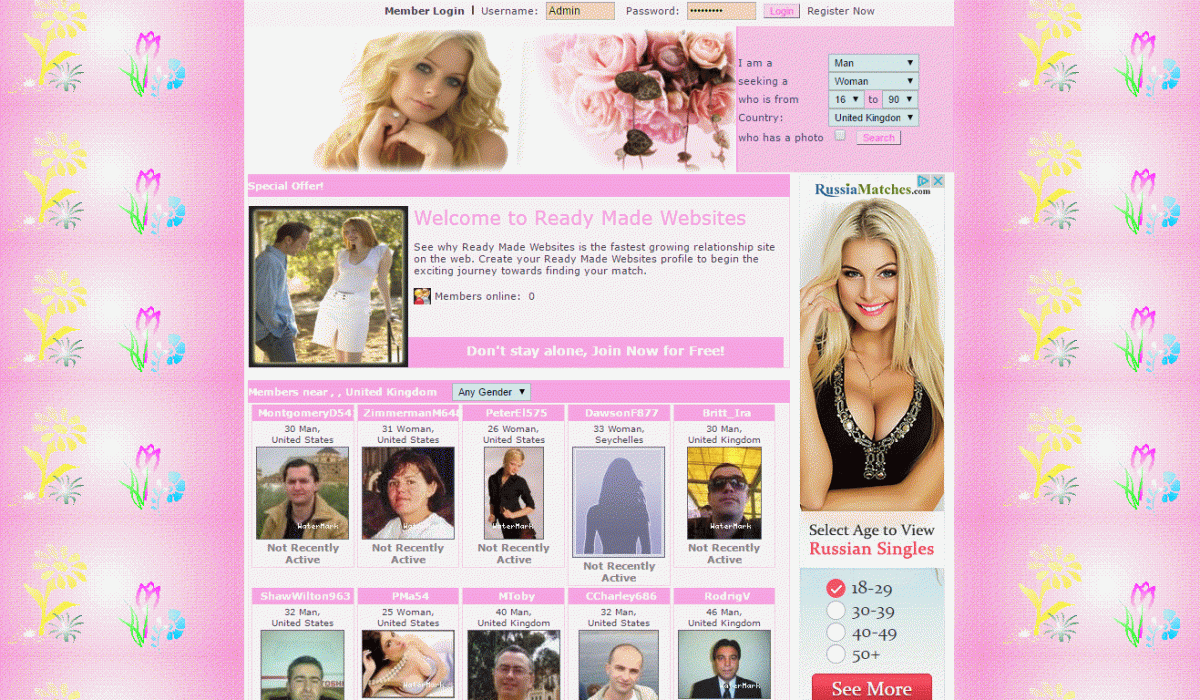 Ready Made Dating Website Fake Profile Generator Choose Theme Free