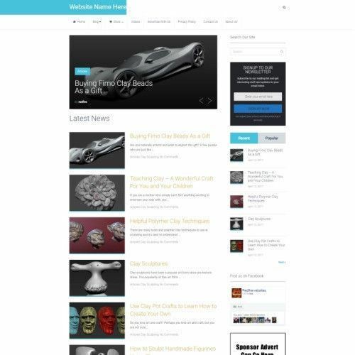 SCULPTING STORE - Online Business Website For Sale + Domain + Hosting + Help