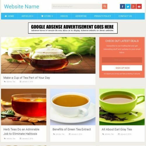 TEA STORE - Work From Home Online Business Website For Sale + Domain + Hosting