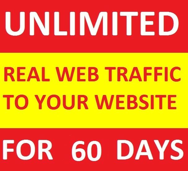 UNLIMITED Genuine Real Website TRAFFIC for 2 months(60 days) for $5