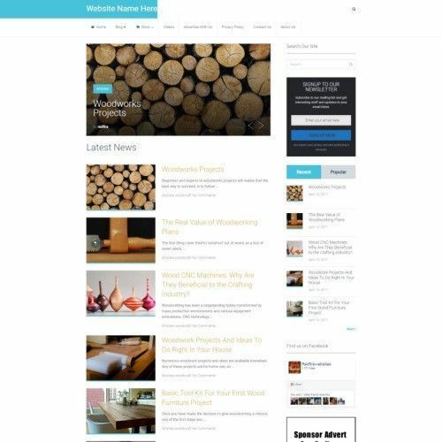 WOODCRAFT STORE - Work From Home Business Website For Sale - Affiliate Website