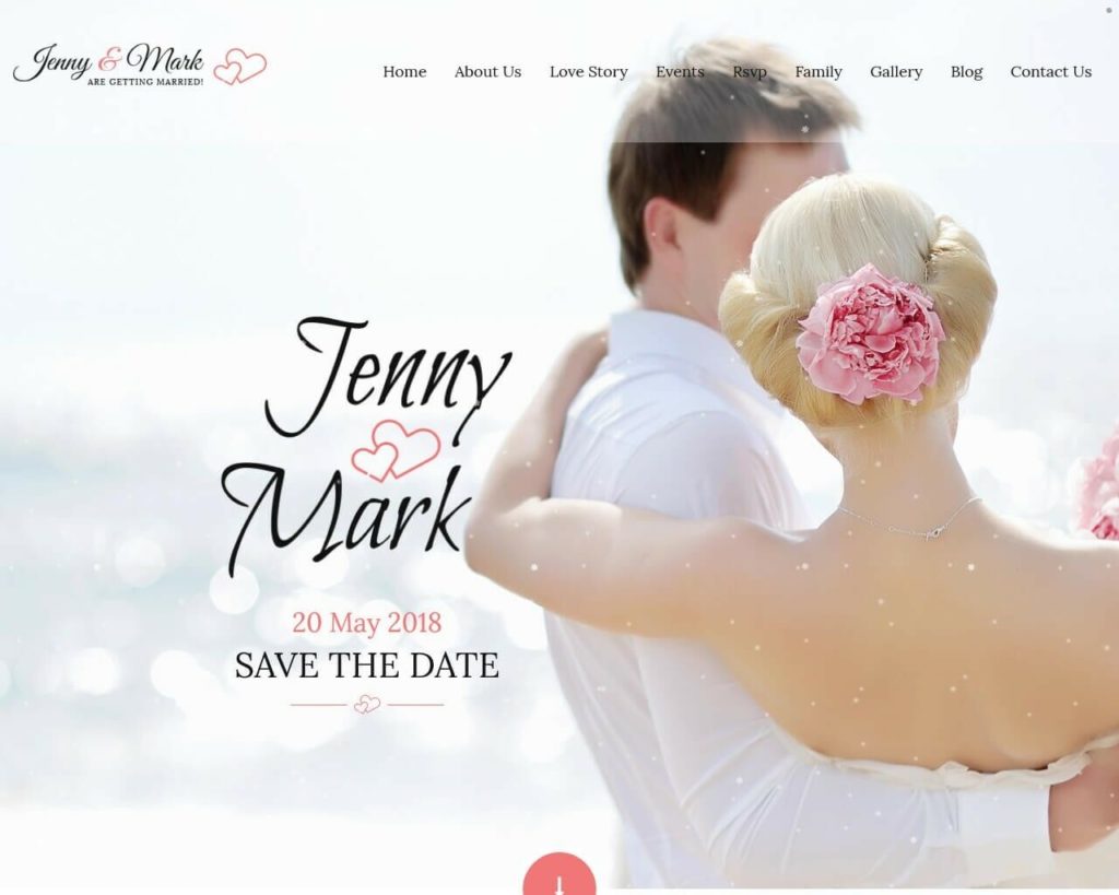 Wedding Responsive Website, Elegant Wedding Website, Custom Web design