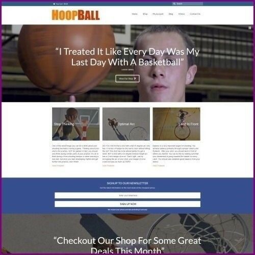 Work From Home BASKETBALL Website Business For Sale + Domain + Hosting + Help