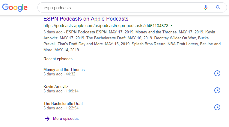Podcasts Now Show Up In Google Search Results