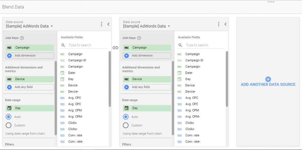 Data Blending Now Available in Google Data Studio