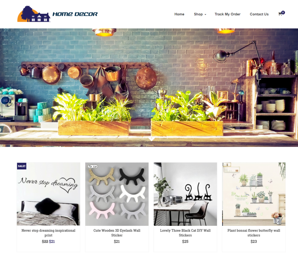 Home Decor Turnkey Website Business For Sale Profitable