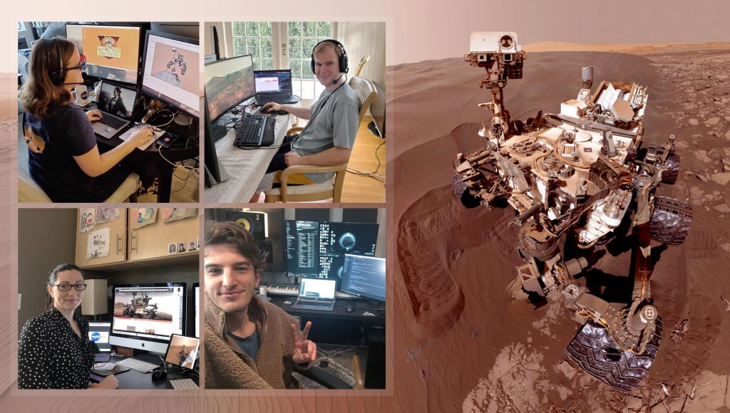 Curiosity team teleworks